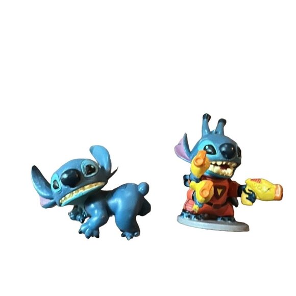 Lilo & Stitch Mini Figures - Blue Alien Collectibles - Set Of 2 - Disney toys - Picture 1 of 1